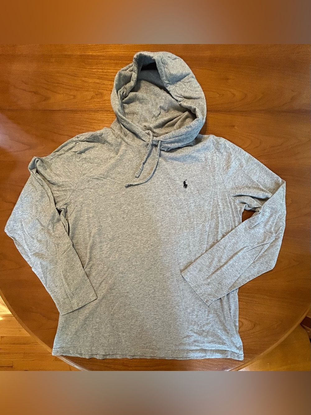 Polo Ralph Lauren Lightweight Jersey Hoodie Heather Gray Mens XL